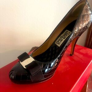 Salvatore Ferragamo heels. Black. Excellent condition. Size 10